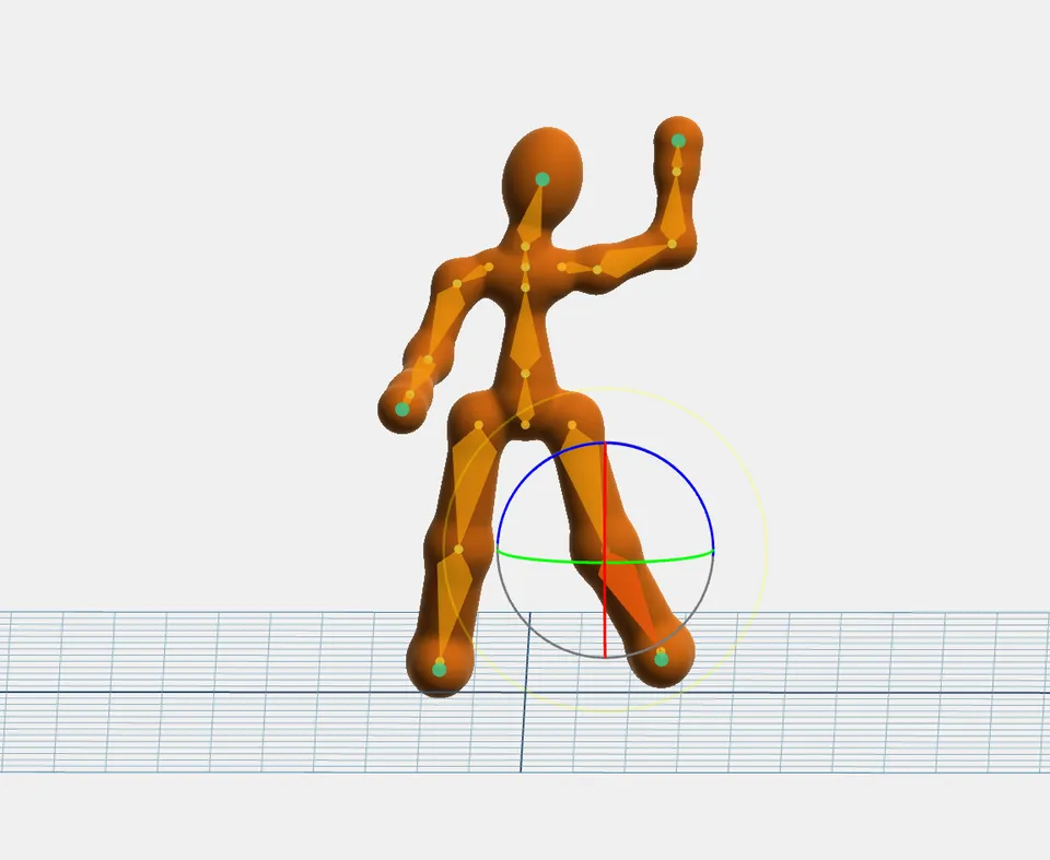 Posing a bone with the FK/IK handles